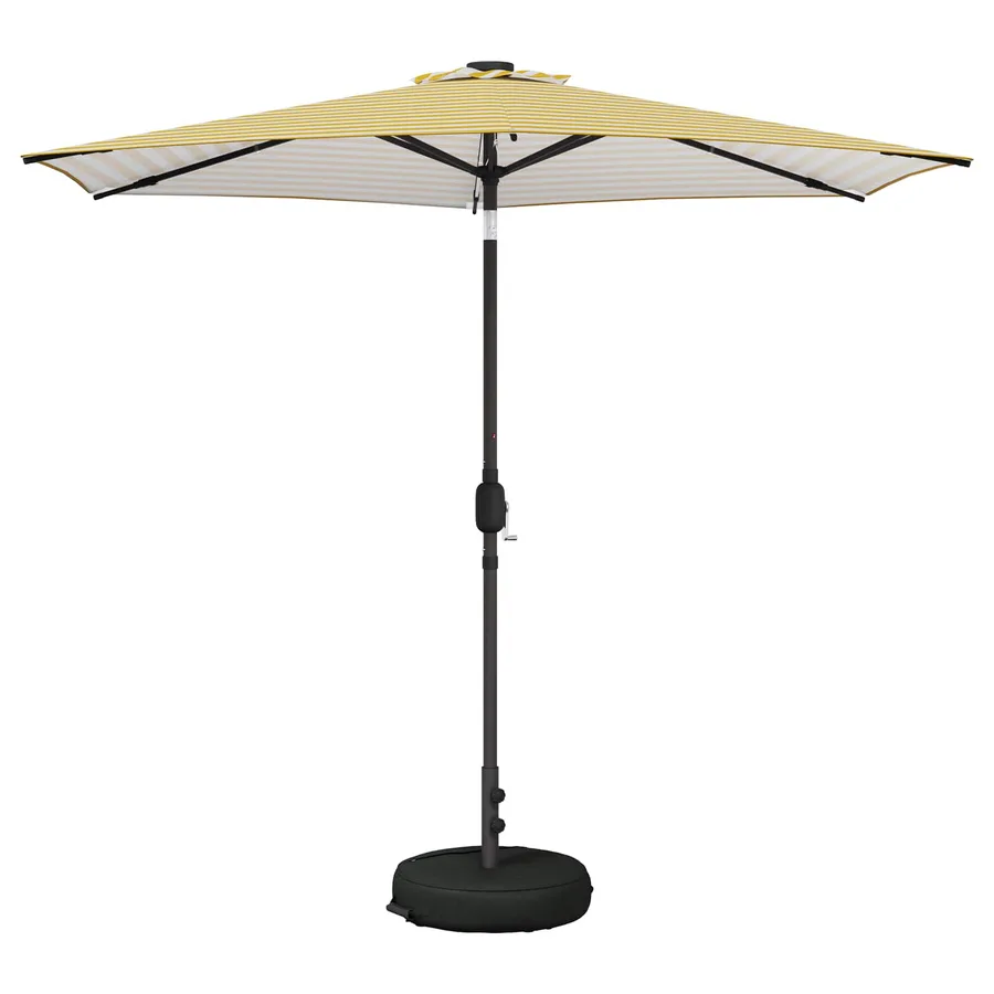 Parasol de jardin avec lumières LED et base 270 x 270 cm - 2