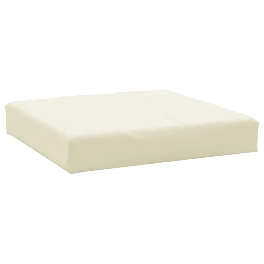 Coussins de palette lot de 3 blanc crème tissu oxford - 5