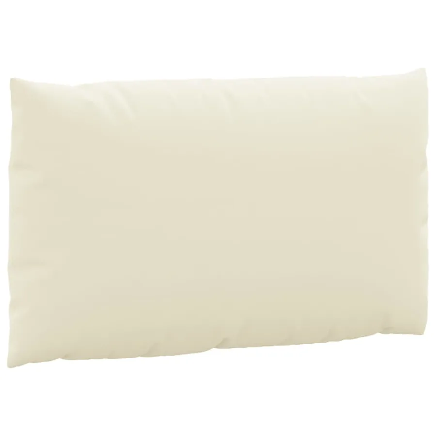 Coussins de palette lot de 3 blanc crème tissu oxford - 6