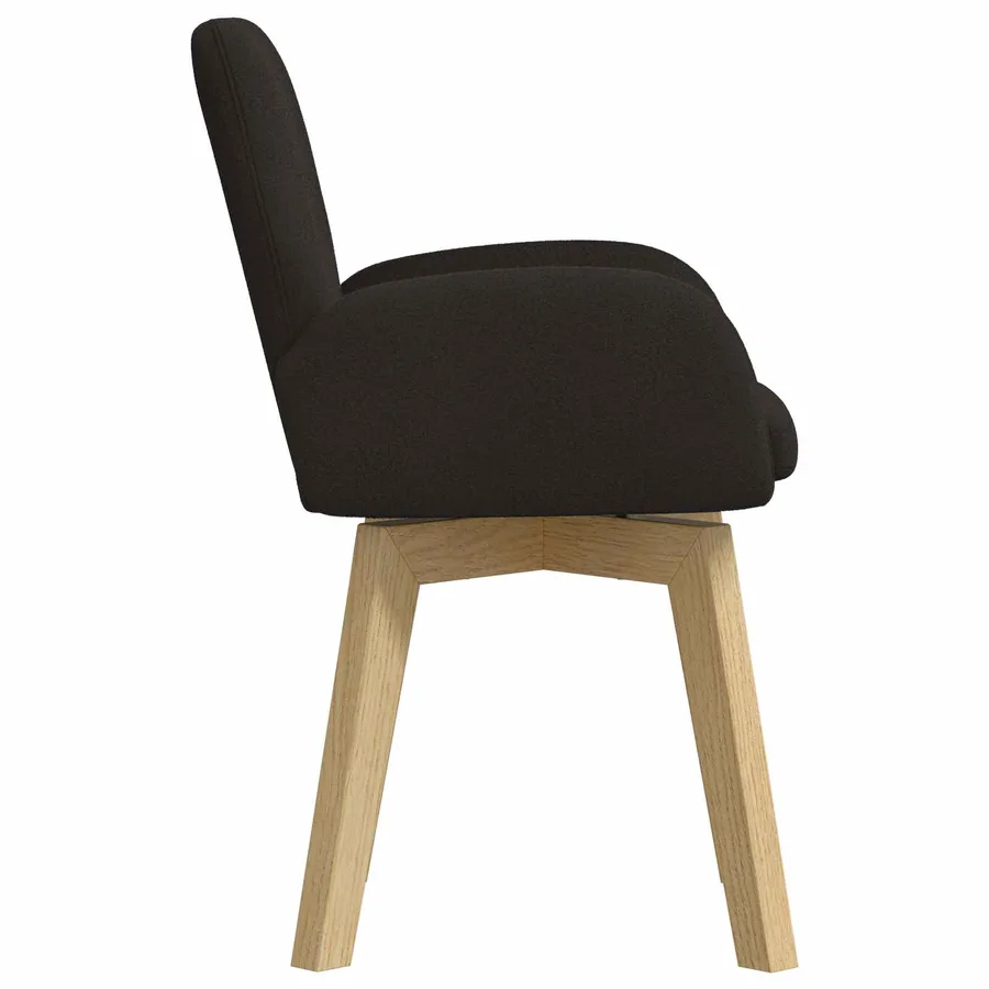 Chaises de salle à manger 6 pcs Bouclé Noir 59 x 57 x 85 cm - 4