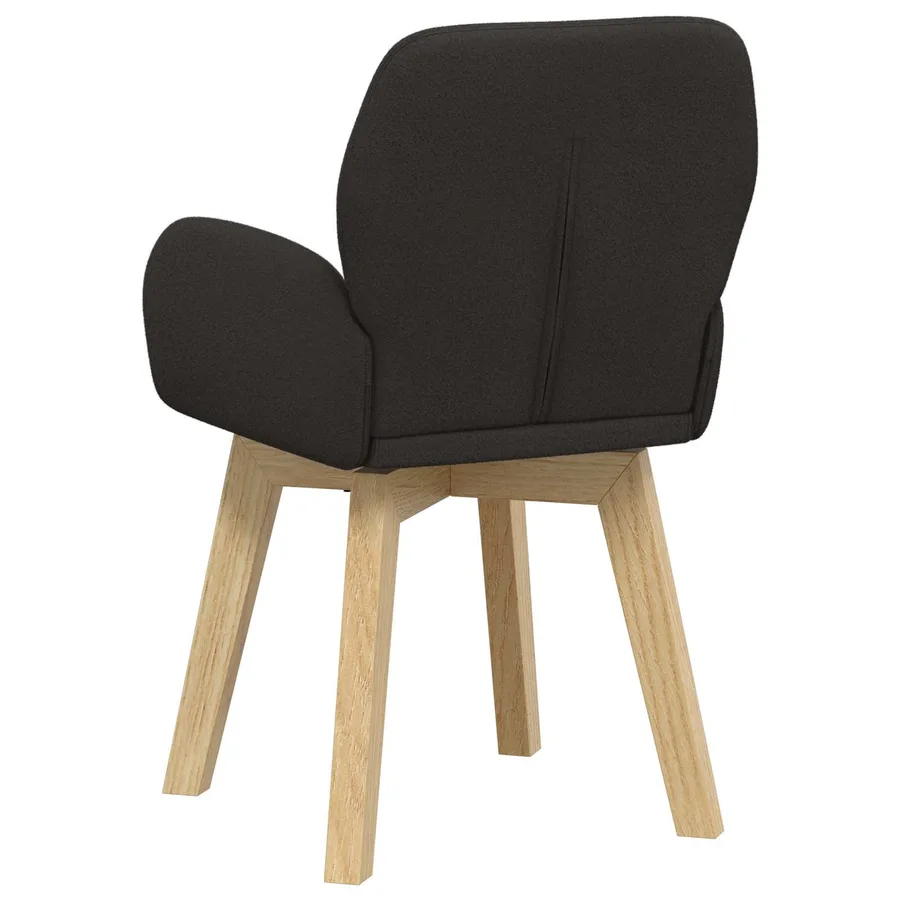 Chaises de salle à manger 6 pcs Bouclé Noir 59 x 57 x 85 cm - 5