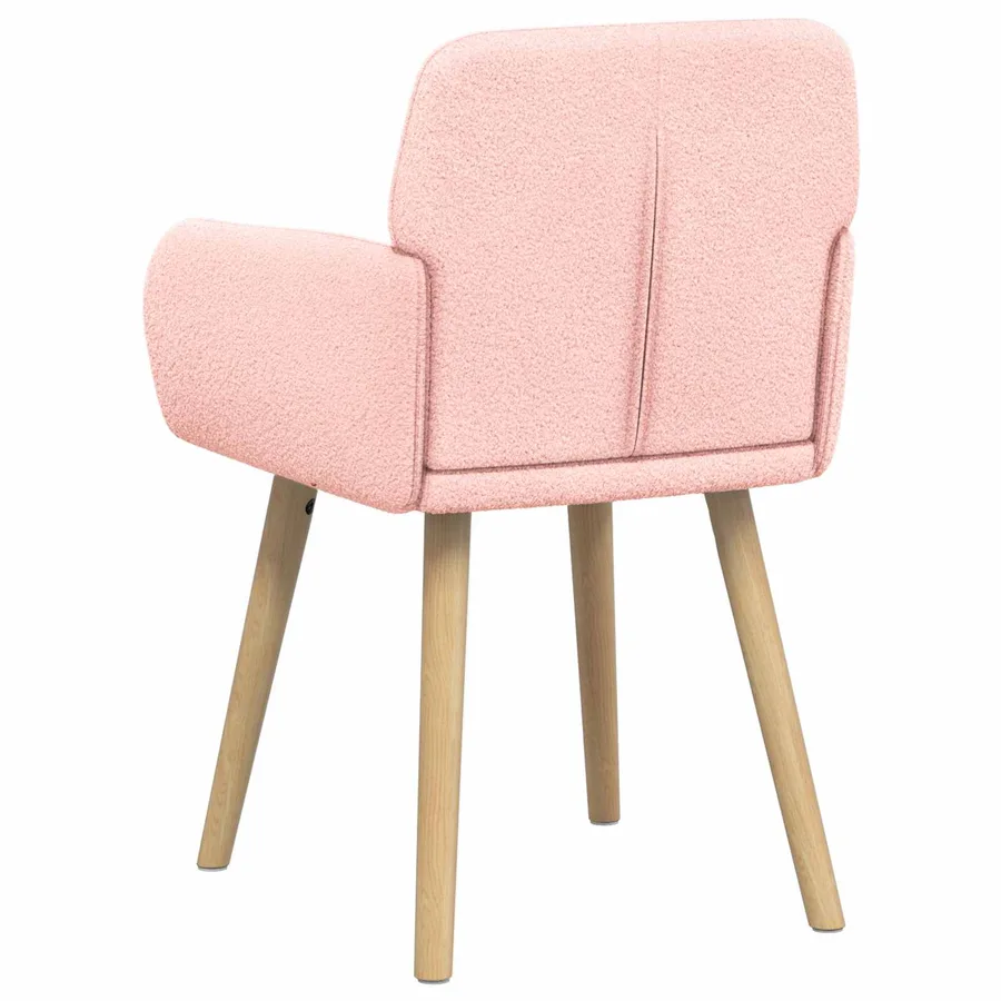 Chaises de salle à manger 2 pcs Bouclé Rose 59 x 57 x 85 cm - 5