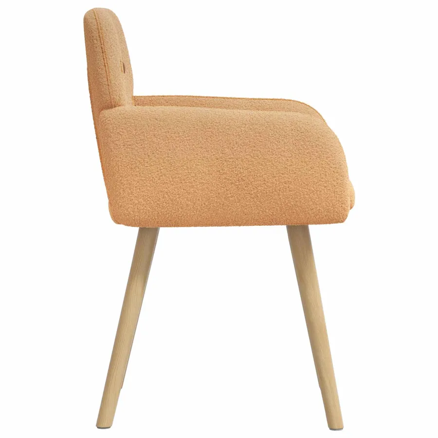 Chaises de salle à manger 4 pcs Bouclé Beige 59 x 57 x 85 cm - 4