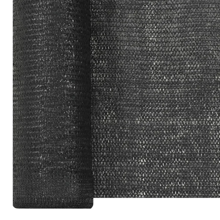 Filet brise-vue Noir 1,2x10 m PEHD 150 g/m² - 3