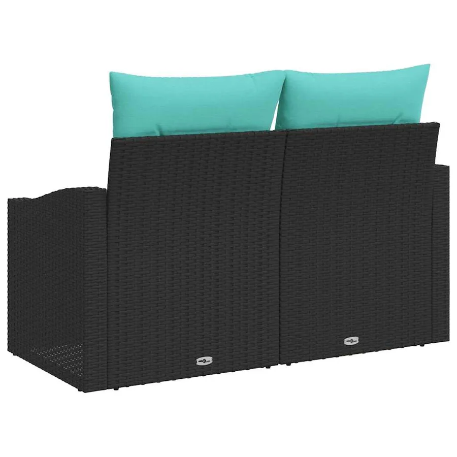 Canapé de jardin Gris 123 x 62 x 69 cm polyrotin - 4