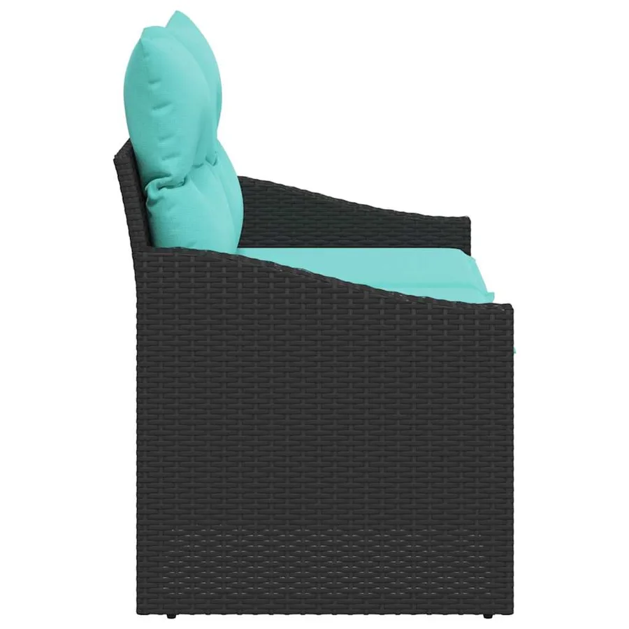 Canapé de jardin Gris 123 x 62 x 69 cm polyrotin - 6