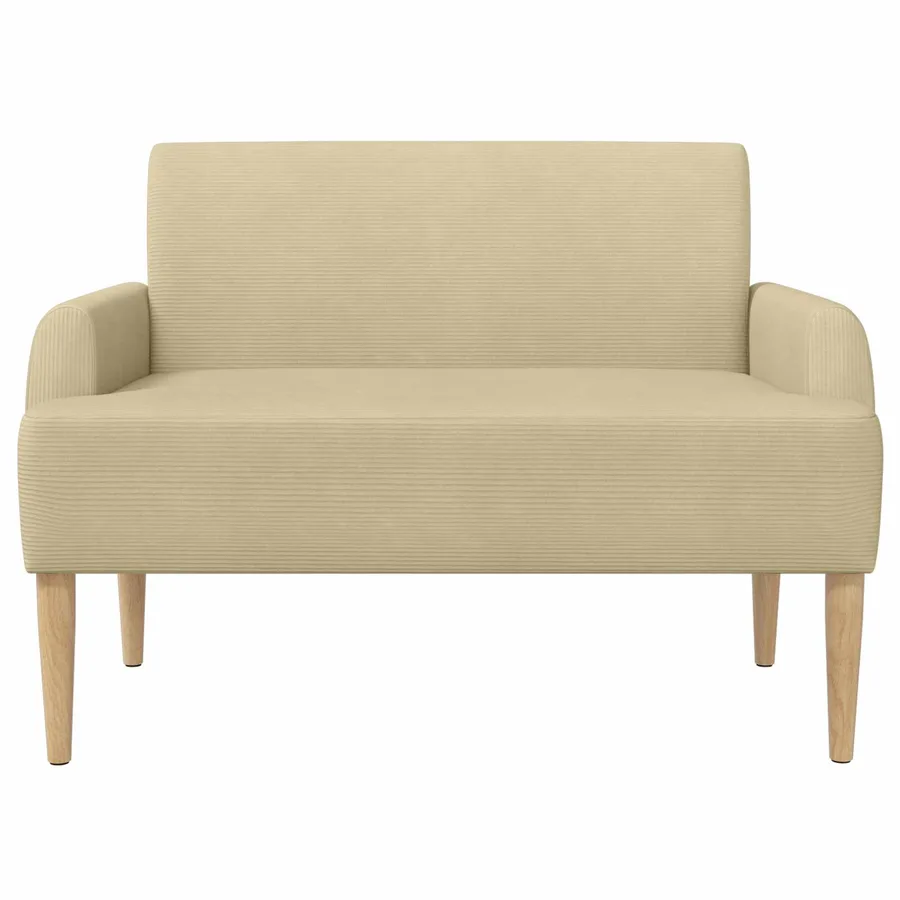 Canapé love seat avec capitonnage en boutons Gris Vert Clair - 3