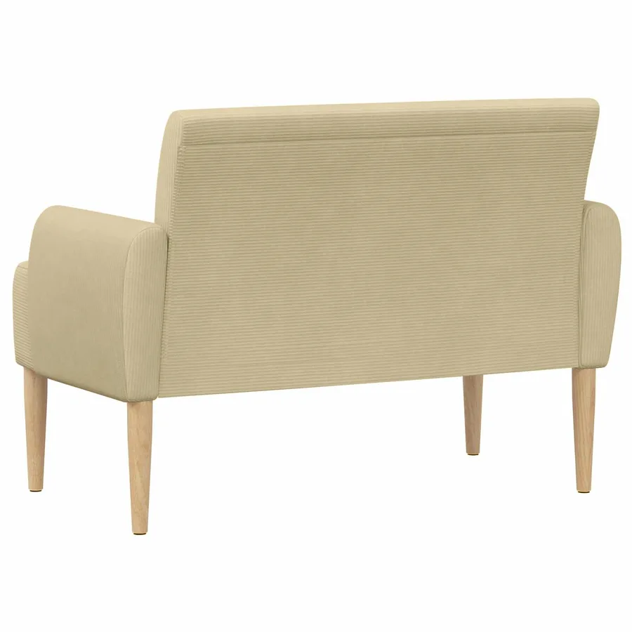 Canapé love seat avec capitonnage en boutons Gris Vert Clair - 5