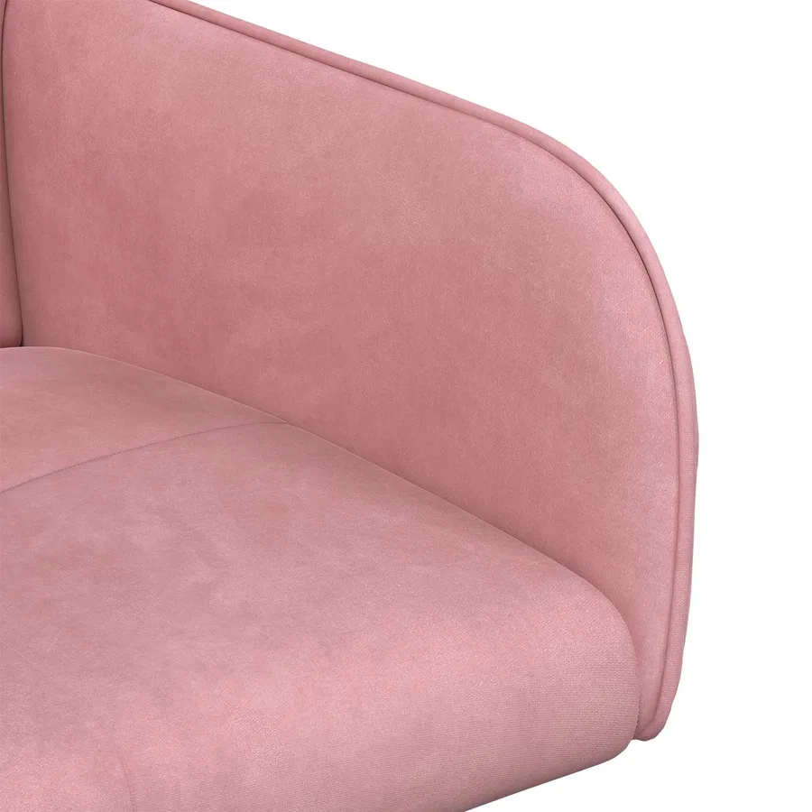 Chaises de salle à manger 2 pcs Velours Rose 59 x 56,5 x 86 cm - 6