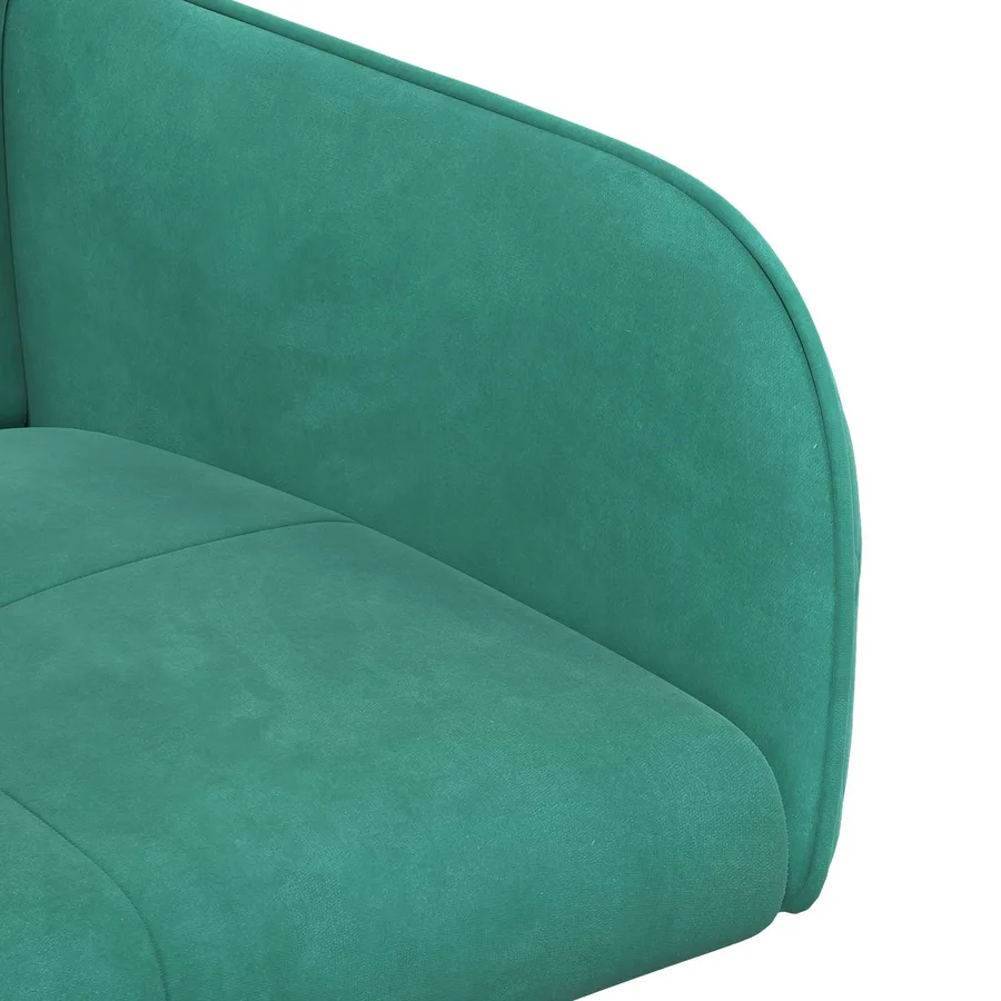 Chaises de salle à manger 4 pcs Velours Turquoise - 6