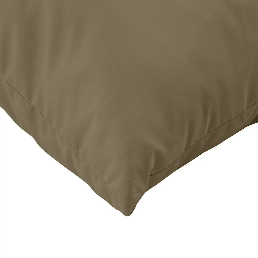 Coussins de palette lot de 3 taupe mélangé tissu - 7