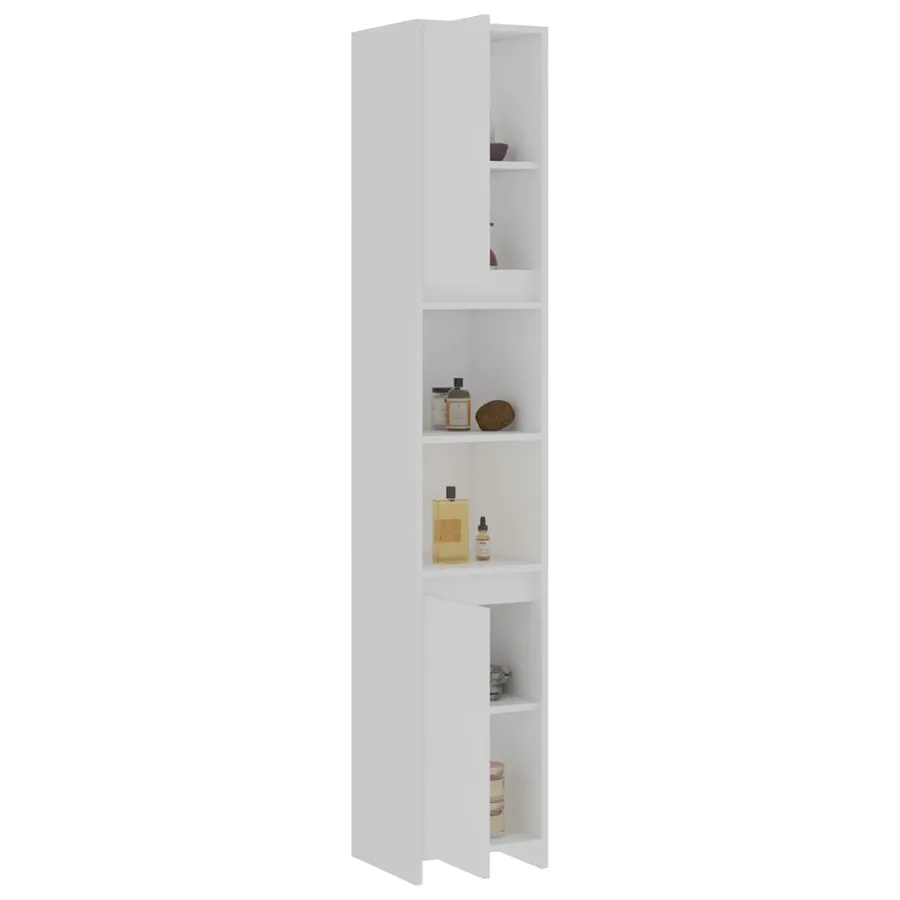Ensemble de meubles de bain 3 pcs Blanc Bois d'ingénierie - 14