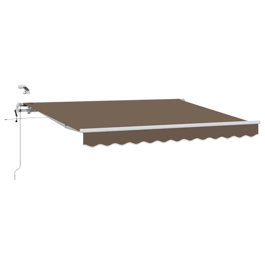 Auvent rétractable Taupe 450 × 300 cm Polyester - 2
