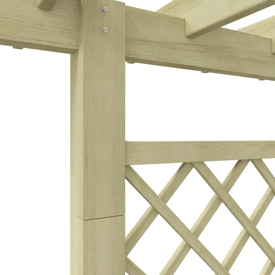 Jardinière pergola 162 x 56 x 204 cm Bois - 4