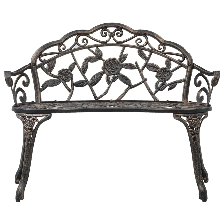 Banc de bistrot 100 cm Bronze Aluminium coulé - 2