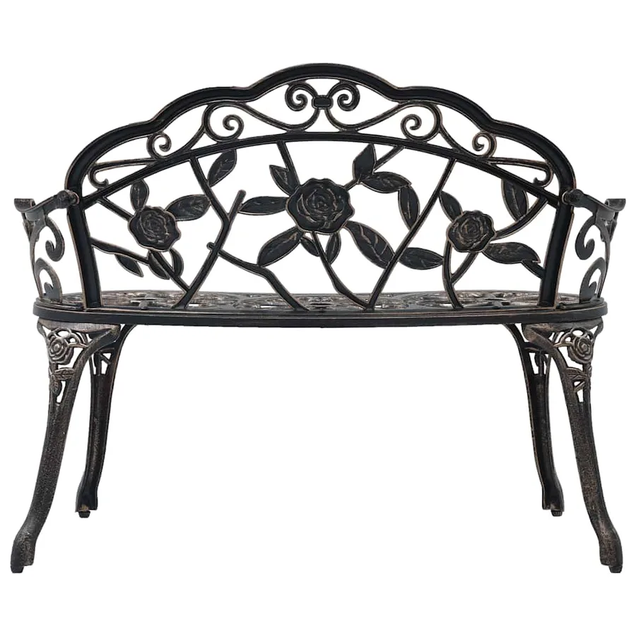 Banc de bistrot 100 cm Bronze Aluminium coulé - 3