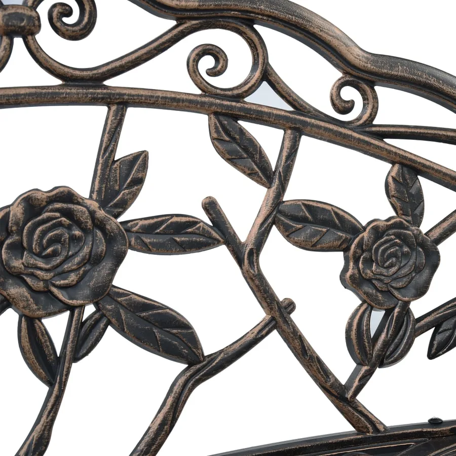 Banc de bistrot 100 cm Bronze Aluminium coulé - 7