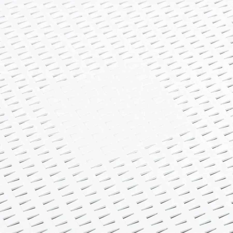 Table d'appoint Blanc 54x54x36,5 cm Plastique - 5