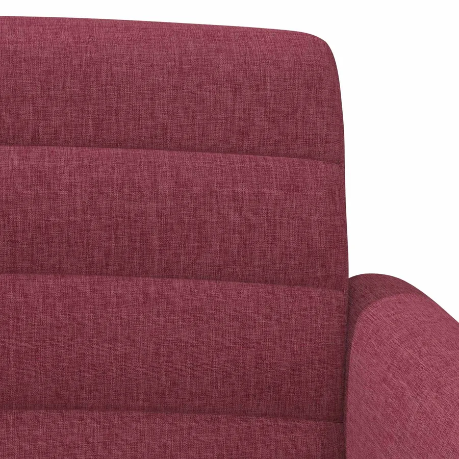 Canapé love seat avec capitonnage en boutons Bordeaux Tissu - 7