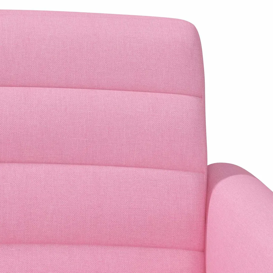 Canapé love seat avec capitonnage en boutons Rose Tissu - 7