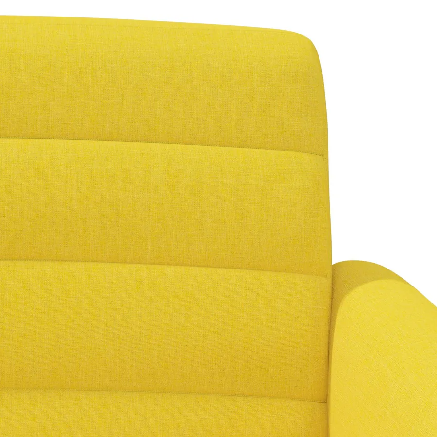 Canapé love seat avec capitonnage en boutons Jaune clair Tissu - 7