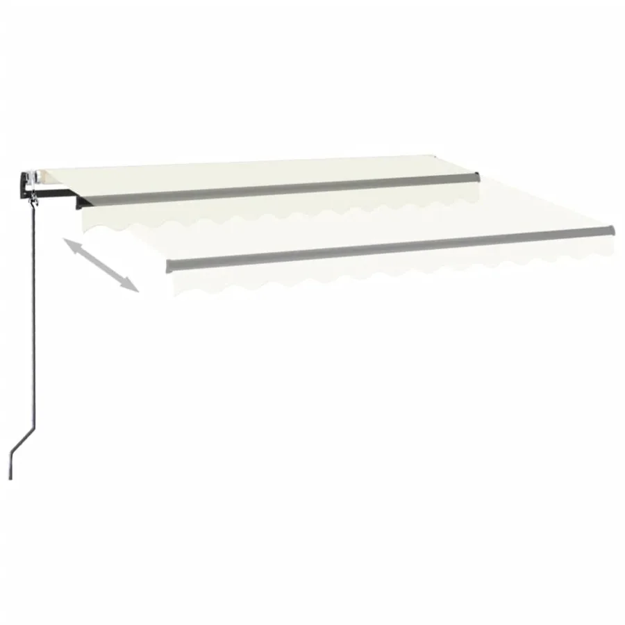 Auvent rétractable automatique 350x250 cm Crème - 3