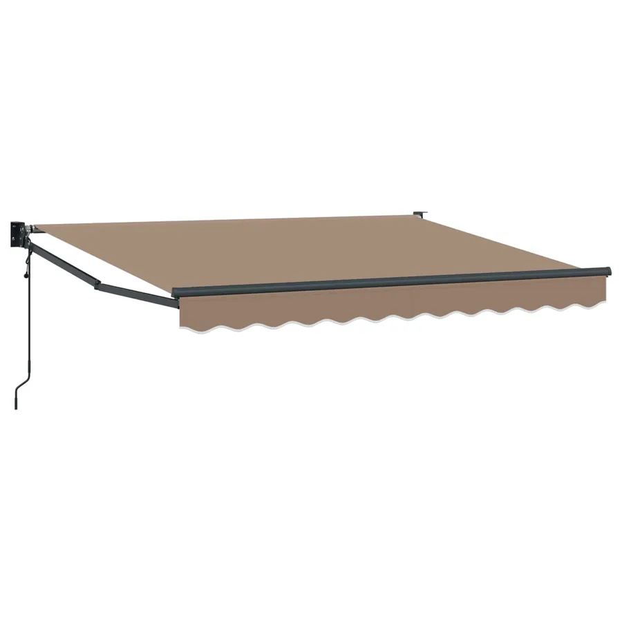 Auvent rétractable Taupe 3 x 2,5 m Polyester et métal - 2
