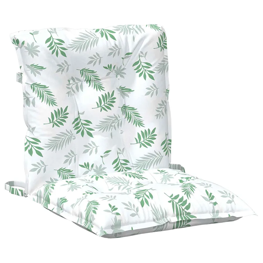 Coussin d'extérieur 2 pcs Motif à feuilles fines Tissu - 6