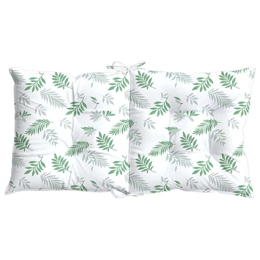 Coussin d'extérieur 2 pcs Motif à feuilles fines Tissu - 7