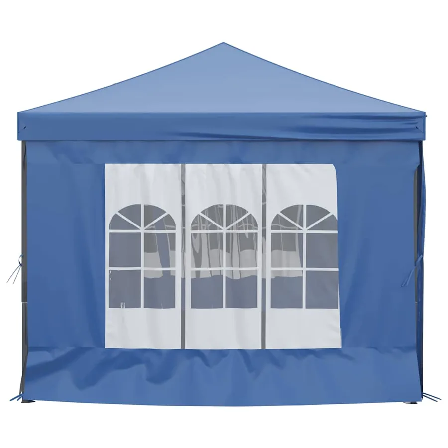 Tente de réception pliable avec parois Bleu 3x6 m - 4