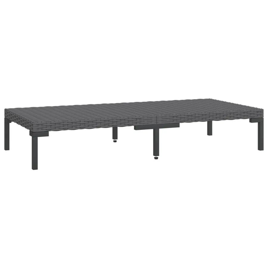 Salon de jardin 10 pcs avec coussins Résine tressée Gris foncé - 7