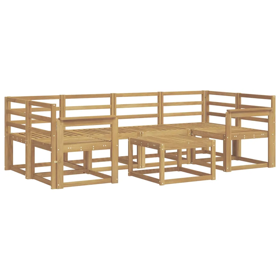 Ensemble de canapés d'extérieur 7 pcs Blanc 59 x 59 x 37 cm - 2