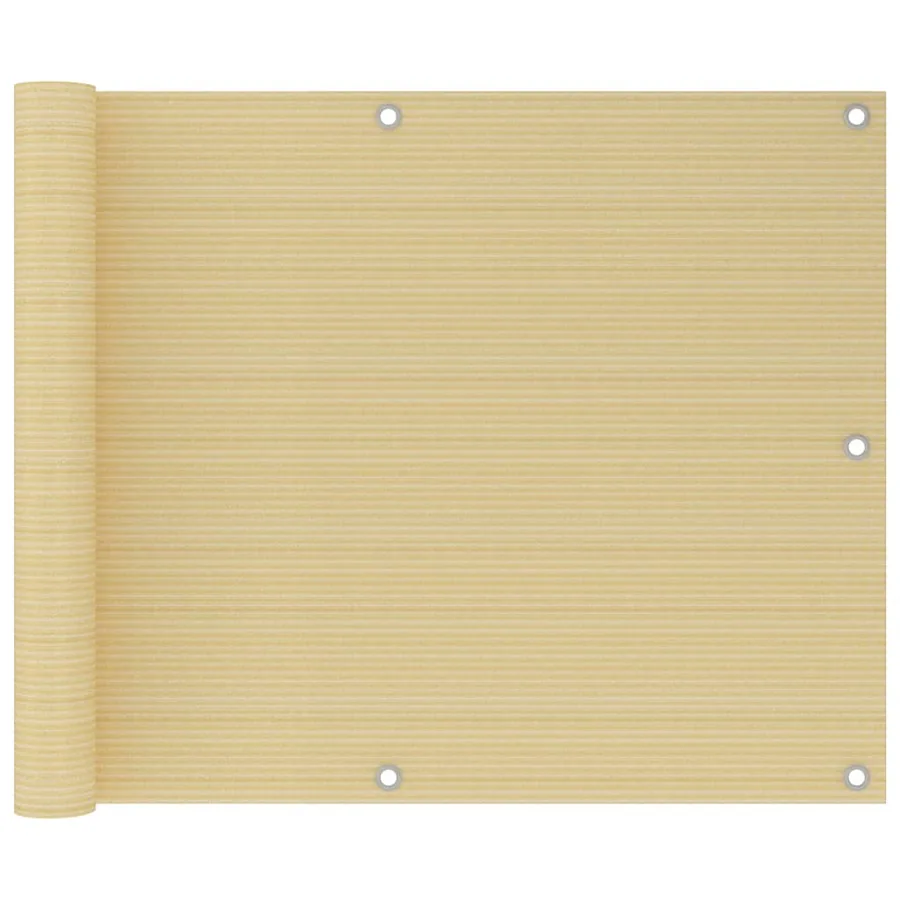 Écran de balcon Beige 75x300 cm PEHD