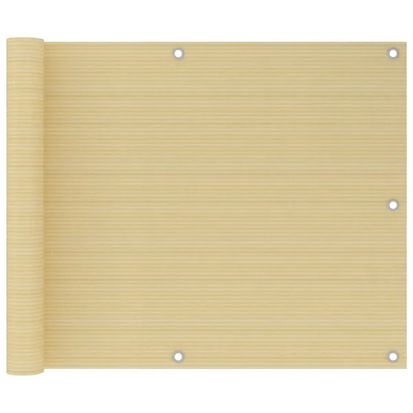 Écran de balcon Beige 75x300 cm PEHD