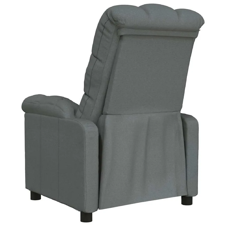 Fauteuil inclinable Gris foncé Tissu - 5