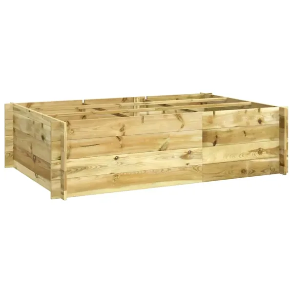 Lit surélevé 150x100x40 cm bois imprégné