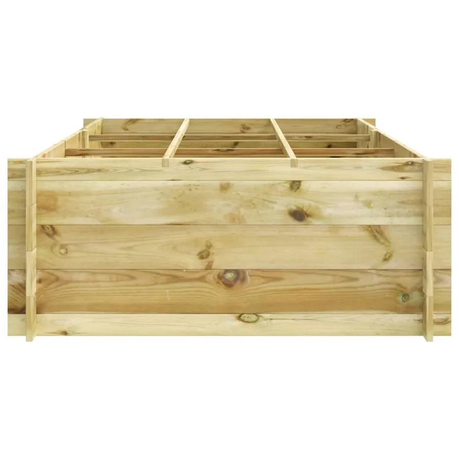 Lit surélevé 150x100x40 cm bois imprégné - 3