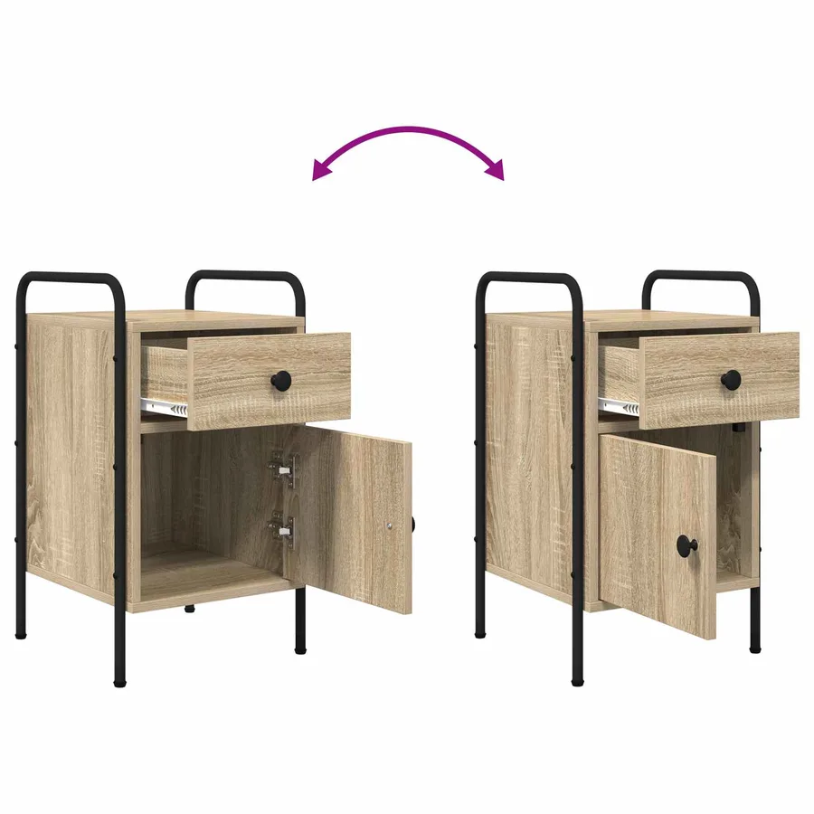 Table de chevet Chêne Sonoma 35 x 36,5 x 61 cm - 11