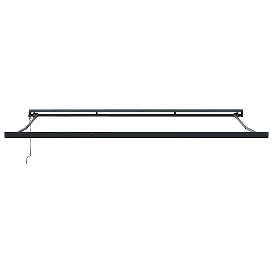 Auvent rétractable jaune et blanc 5x3 m tissu et aluminium - 7