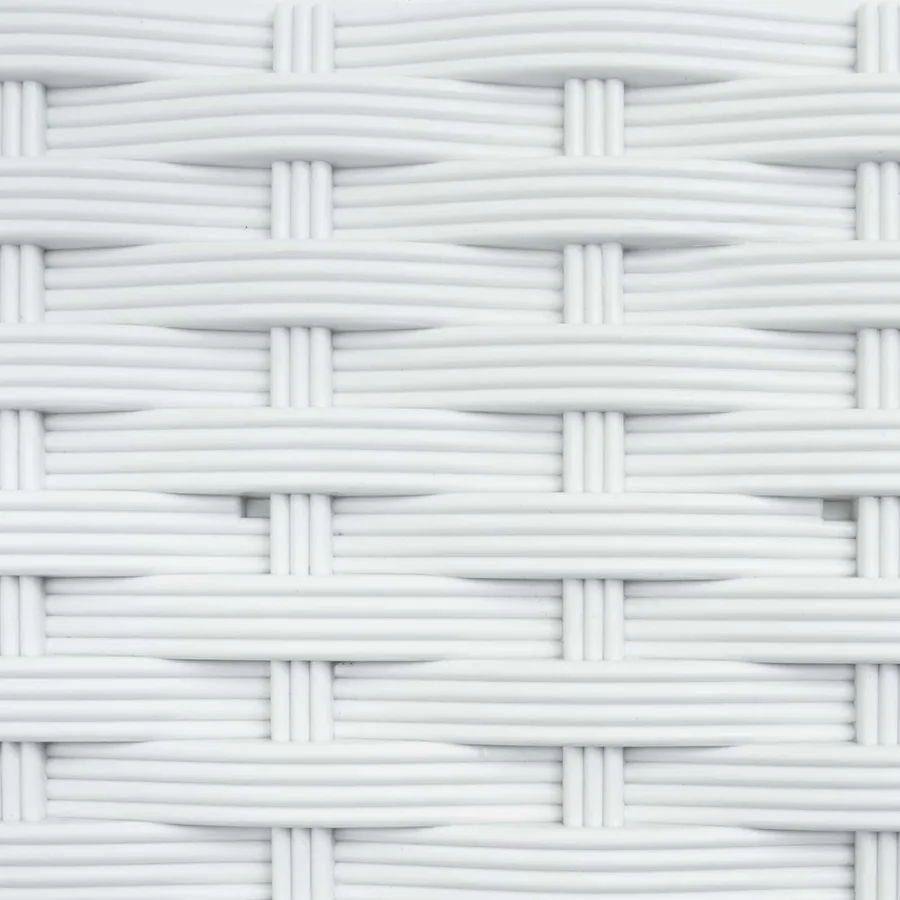 Porte-plante de jardin avec irrigation et roues 2 pc Blanc PP - 7