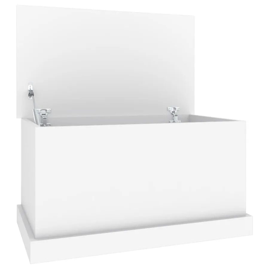 Coffre de rangement Blanc 70x40x38 cm Bois d'ingénierie - 7