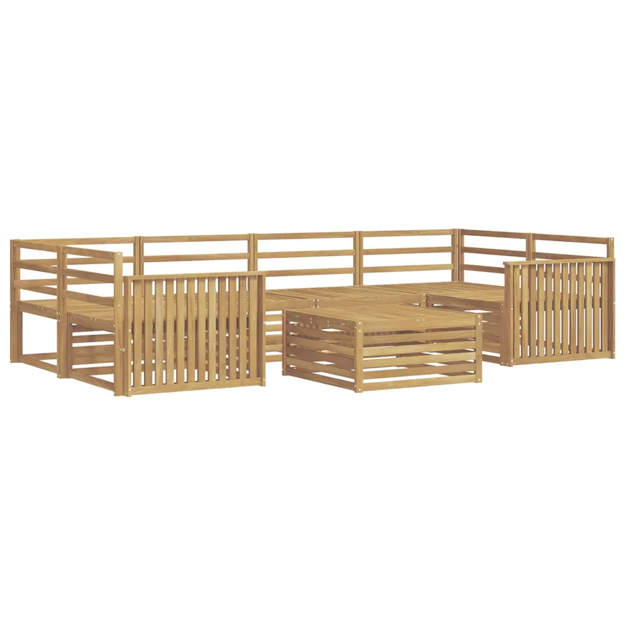 Ensemble de canapés d'extérieur 7 pc Blanc - 2