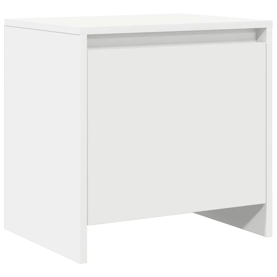 Table de chevet blanc 45x34x44,5 cm bois d’ingénierie - 2