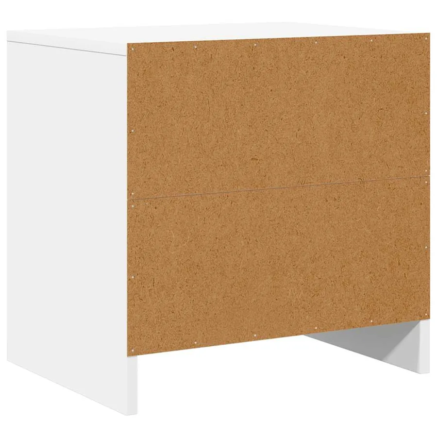 Table de chevet blanc 45x34x44,5 cm bois d’ingénierie - 8