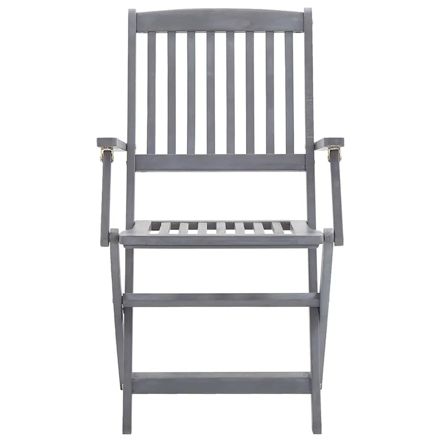 Chaises pliables d'extérieur lot de 8 Bois d'acacia solide - 3