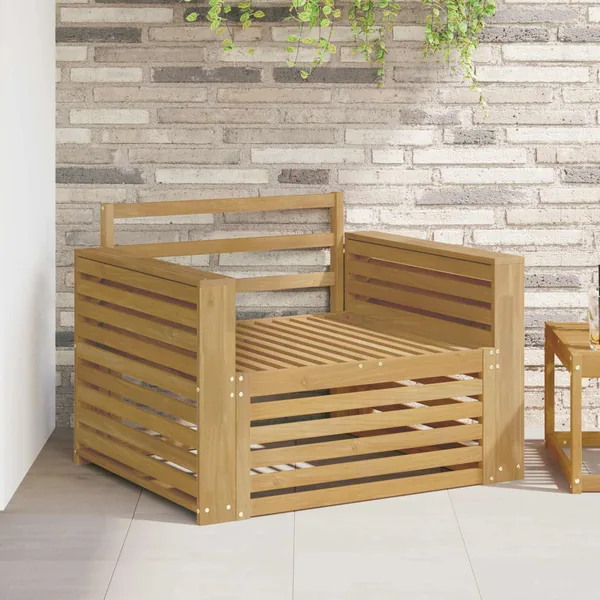 Canapé d’extérieur Bois d'Acacia Massif Blanc