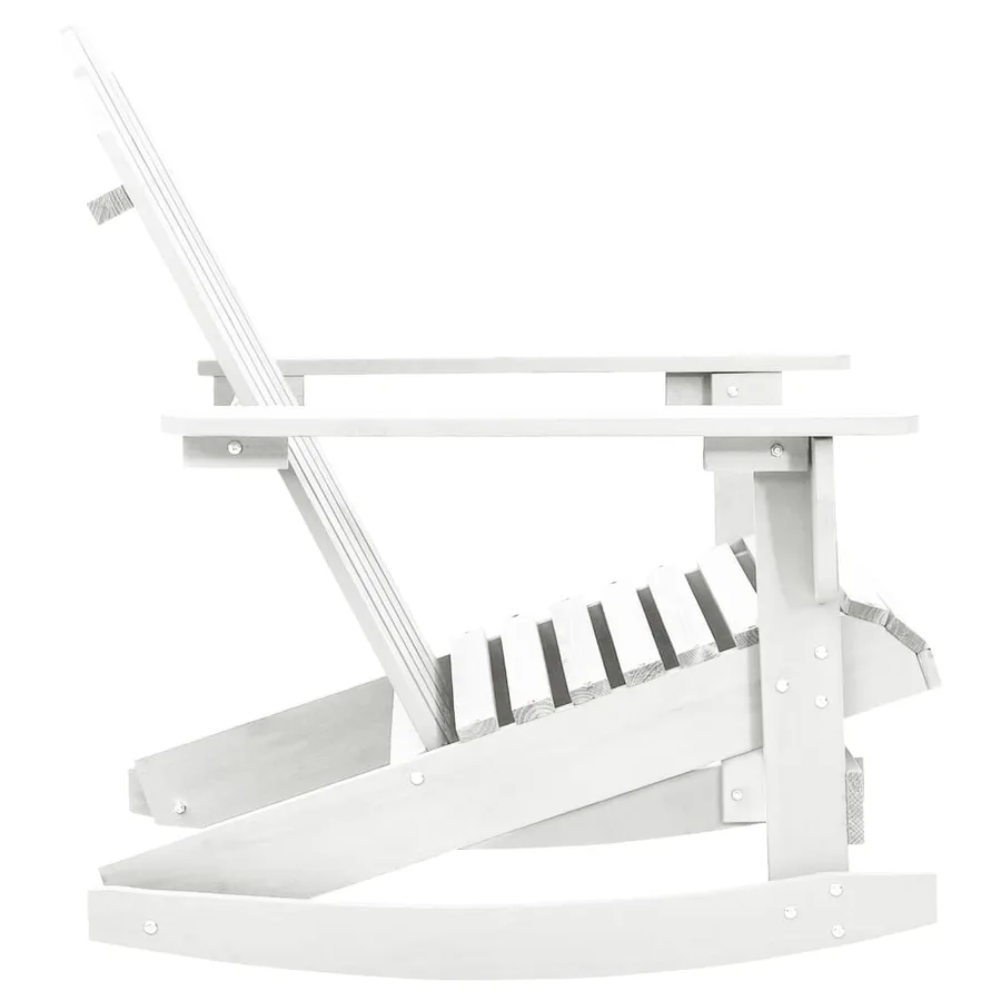 Chaise à bascule de jardin Bois Blanc - 3