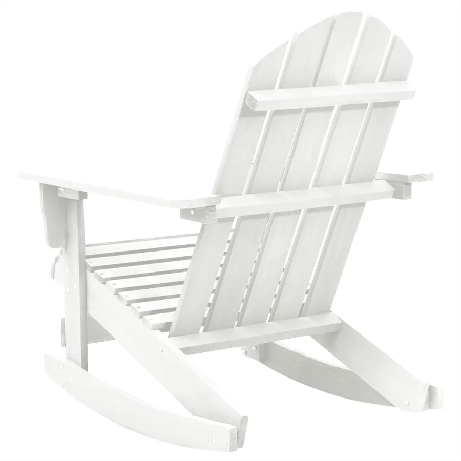 Chaise à bascule de jardin Bois Blanc - 4