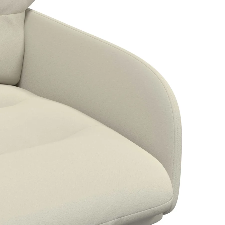 Chaises de salle à manger pivotantes 2 pcs Simili cuir Crème - 6