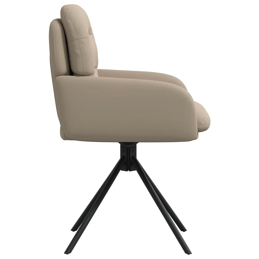 Chaises de salle à manger pivotantes 4 pcs Simili cuir - 4